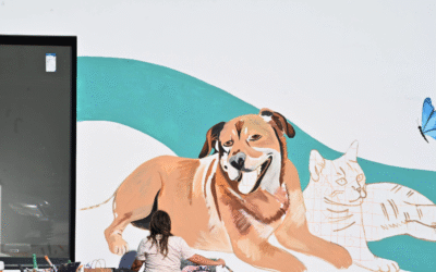 ¡Un mural único para recibiros en la Avenida de Xuxán 11!